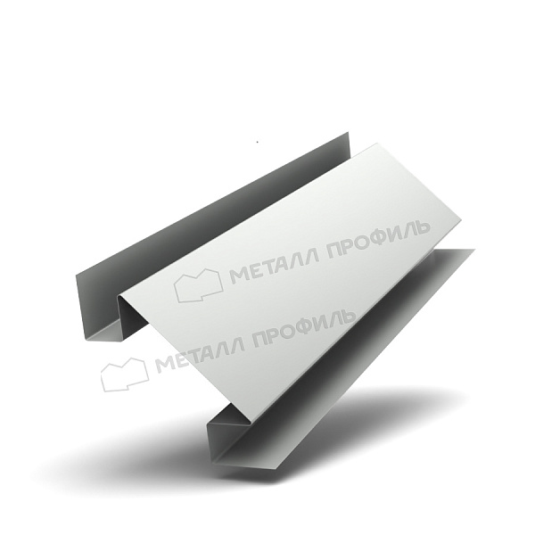 Планка угла внутреннего сложного 75х3000 (ПЭ-01-9003-0.5) ― купить по доступным ценам в Компании Металл Профиль.