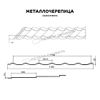Металлочерепица МЕТАЛЛ ПРОФИЛЬ Ламонтерра-ТУ (ПЭ-01-5021-0.45)